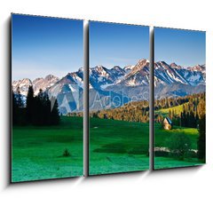 Obraz 3D tdln - 105 x 70 cm F_BB51085386 - Polish Tatra mountains panoram in the morning