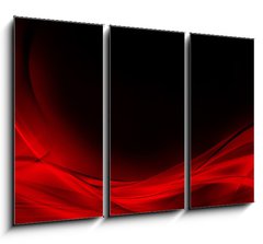 Obraz 3D tdln - 105 x 70 cm F_BB52133830 - Abstract luminous red and black background