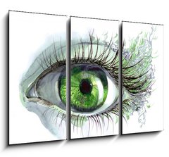 Obraz 3D tdln - 105 x 70 cm F_BB52241542 - human eye