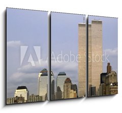 Obraz 3D tdln - 105 x 70 cm F_BB52285784 - NYC Skyline With The Twin Towers