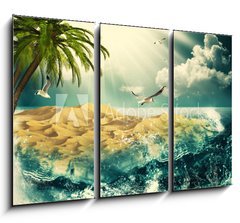 Obraz   Beauty Ocean, beauty natural backgrounds for your design, 105 x 70 cm