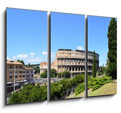 Obraz 3D tdln - 105 x 70 cm F_BB53560165 - Colle Oppio - vista sul Colosseo