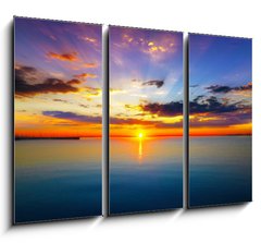 Obraz 3D tdln - 105 x 70 cm F_BB53934878 - Sunrise over the Sea - Vchod slunce nad moem