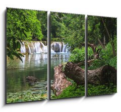 Obraz 3D tdln - 105 x 70 cm F_BB54411521 - Waterfall in tropical forest,Saraburi province