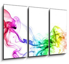 Obraz 3D třídílný - 105 x 70 cm F_BB58243728 - colored smoke - barevný kouř