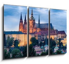 Obraz 3D tdln - 105 x 70 cm F_BB58450751 - Prag am Abend