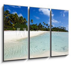 Obraz   Landscape of of Maina Island in Aitutaki Lagoon Cook Islands, 105 x 70 cm