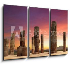 Obraz 3D tdln - 105 x 70 cm F_BB59083059 - Toltec Sculptures in Tula, Mexico