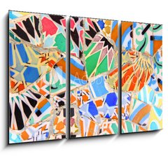 Obraz 3D tdln - 105 x 70 cm F_BB60928909 - Barcelona, Spain - Gaudi mosaic