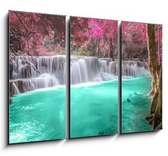Obraz 3D tdln - 105 x 70 cm F_BB61492263 - Deep forest Waterfall in Kanchanaburi