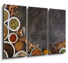 Obraz 3D tdln - 105 x 70 cm F_BB61634744 - Spices used in Cooking