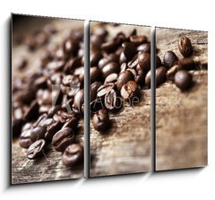 Obraz 3D tdln - 105 x 70 cm F_BB62551378 - Coffee on Wood