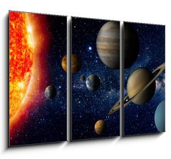 Obraz 3D tdln - 105 x 70 cm F_BB62636112 - Solar system