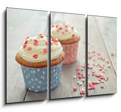 Obraz 3D tdln - 105 x 70 cm F_BB63080164 - Cupcakes