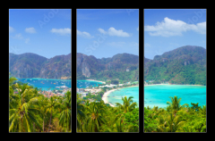 Obraz 3D tdln - 105 x 70 cm F_BB63161096 - Panorama of Phi phi island, Krabi, Southern of Thailand.