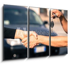 Obraz 3D tdln - 105 x 70 cm F_BB64255757 - car sales