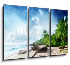 Obraz   sunset on Seychelles beach, 105 x 70 cm
