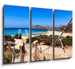 Obraz 3D tdln - 105 x 70 cm F_BB65475303 - Falasarna beach, Crete, Greece