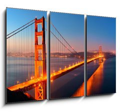 Obraz 3D tdln - 105 x 70 cm F_BB66480543 - Golden Gate Bridge