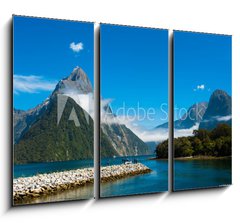 Obraz 3D tdln - 105 x 70 cm F_BB67389392 - Milford Sound