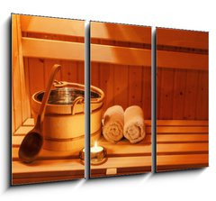 Obraz   Wellness und Spa in der Sauna, 105 x 70 cm