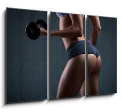 Obraz   Very sexy young beautiful ass in thong. Beautiful athletic woman, 105 x 70 cm