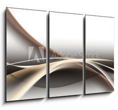 Obraz 3D tdln - 105 x 70 cm F_BB68844309 - fale abstrakcja