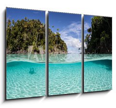 Obraz 3D tdln - 105 x 70 cm F_BB69770000 - Tropical Islands and Shallow Water