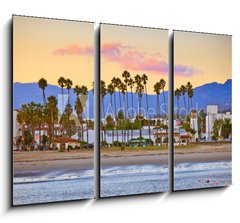 Obraz 3D tdln - 105 x 70 cm F_BB69822660 - Santa Barbara from the pier