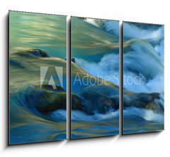 Obraz 3D třídílný - 105 x 70 cm F_BB70296854 - Colorful stream - Barevný proud