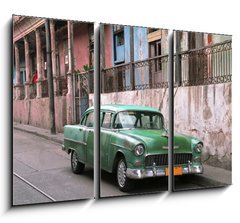 Obraz 3D tdln - 105 x 70 cm F_BB7141463 - classic car - la havana - Cuba