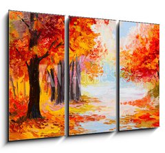 Obraz 3D tdln - 105 x 70 cm F_BB71850437 - Oil painting landscape