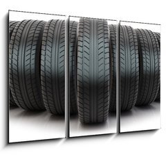 Obraz   Group of automotive tires, 105 x 70 cm