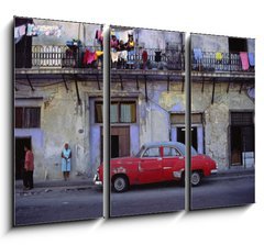 Obraz   street picture of habana, 105 x 70 cm