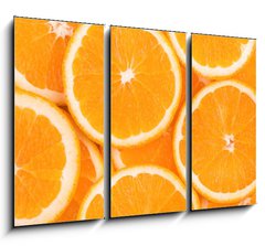 Obraz 3D tdln - 105 x 70 cm F_BB73683243 - background of orange slices