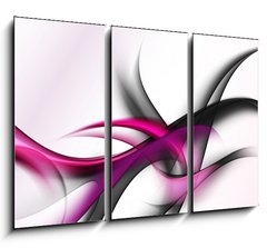 Obraz 3D tdln - 105 x 70 cm F_BB74046306 - elegant abstract waves