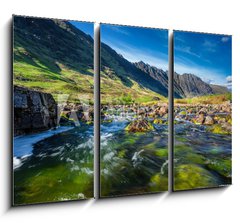 Obraz 3D tdln - 105 x 70 cm F_BB75053030 - Glencoe Mountain in Scotland