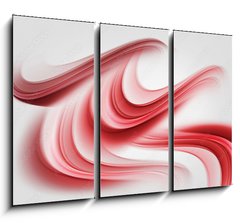Obraz 3D tdln - 105 x 70 cm F_BB75959567 - Elegant Red Waves