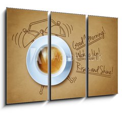 Obraz 3D tdln - 105 x 70 cm F_BB77075904 - Good morning coffee