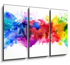 Obraz 3D tdln - 105 x 70 cm F_BB77524443 - Bright watercolor stains