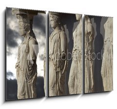 Obraz 3D tdln - 105 x 70 cm F_BB77826617 - Caryatids, erechtheum temple on Acropolis of Athens, Greece