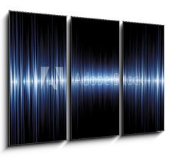 Obraz 3D tdln - 105 x 70 cm F_BB7877189 - radio sund wave - rdiov vlna