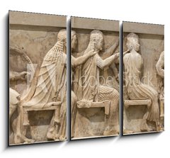 Obraz 3D tdln - 105 x 70 cm F_BB79122097 - Ancient Greek Temple Frieze detail, Delhpi, Greece