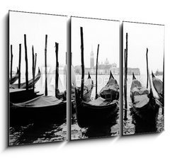 Obraz 3D tdln - 105 x 70 cm F_BB794600 - venise, gondoles