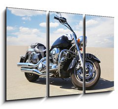 Obraz 3D tdln - 105 x 70 cm F_BB79719498 - motorcycle on asphalt