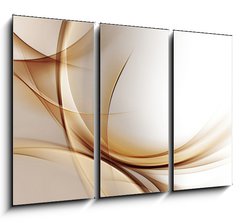 Obraz   Elegant Gold Waves, 105 x 70 cm