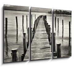 Obraz   old wooden jetty, 105 x 70 cm