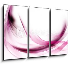 Obraz   Amazing Pink Fractal Waves Art Abstract Background, 105 x 70 cm