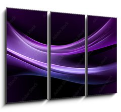 Obraz 3D tdln - 105 x 70 cm F_BB88530776 - abstraction purple light wave background