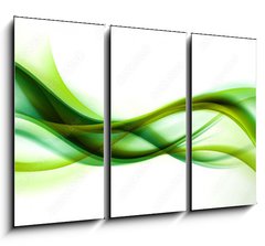 Obraz 3D tdln - 105 x 70 cm F_BB89102505 - abstract green wave background
